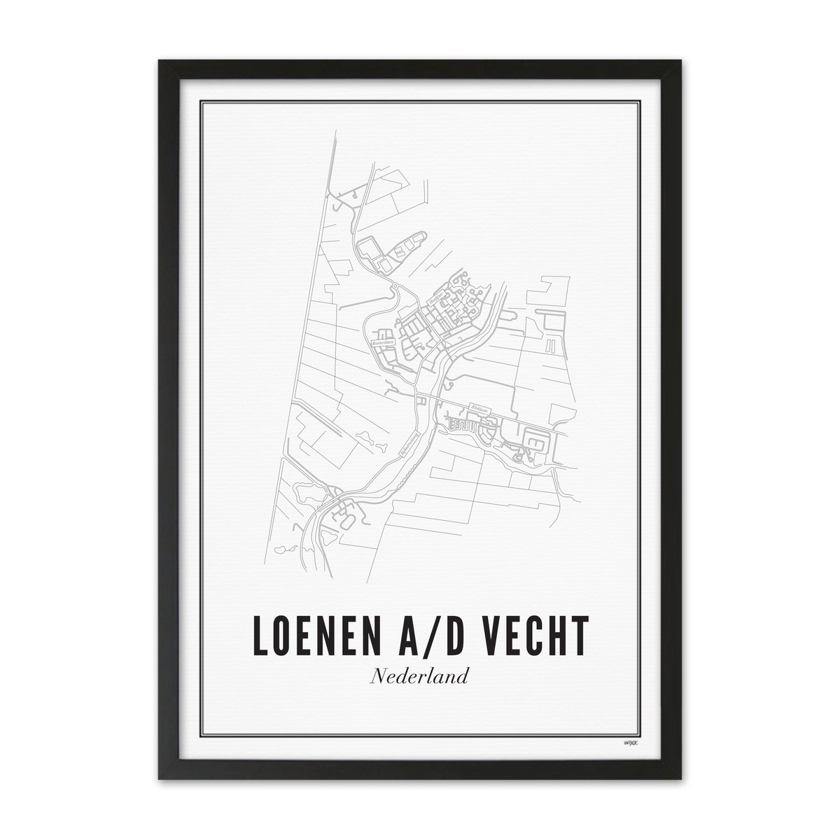 Poster of Loenen aan de Vecht - Stad | WIJCK.